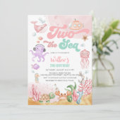 Invitation d'anniversaire sous la mer (Debout devant)