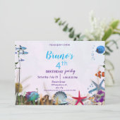Invitation d'anniversaire sous-marine (Debout devant)