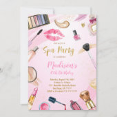 Invitation d'anniversaire spa (Devant)