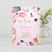 Invitation d'anniversaire spa (Debout devant)