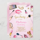 Invitation d'anniversaire spa (Devant / Derrière)