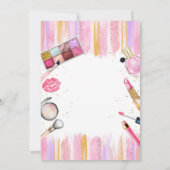Invitation d'anniversaire Spa Party Glitz et Glam (Dos)
