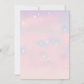 Invitation d'anniversaire Space Cowgirl | Pastel C (Dos)