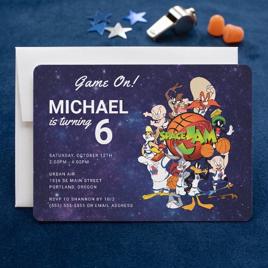 Invitation d'anniversaire SPACE JAM™
