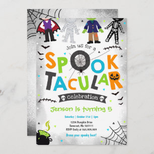 Invitation d'anniversaire Spooktacular d'Halloween
