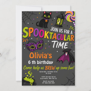 Invitation d'anniversaire Spooktacular Halloween