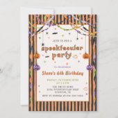Invitation d'anniversaire Spooktacular Halloween (Devant)