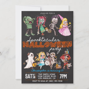 Invitation d'anniversaire Spooktacular Halloween