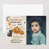 Invitation d'anniversaire Spooktacular Halloween (Devant / Derrière)
