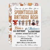 Invitation d'anniversaire Spooktacular Halloween (Devant / Derrière)