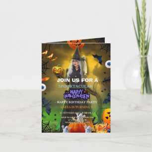 Invitation d'anniversaire Spooktacular Halloween