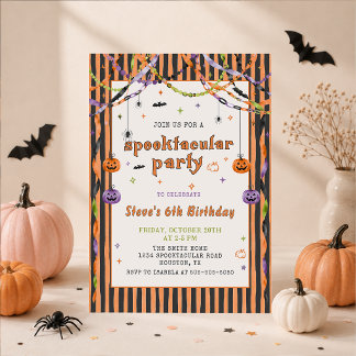 Invitation d'anniversaire Spooktacular Halloween