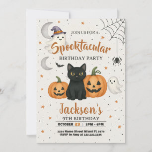 Invitation d'anniversaire Spooktacular Halloween