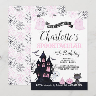 Invitation d'anniversaire Spooktacular Halloween