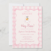 Invitation d'anniversaire Spooky Hey Boo (Devant)