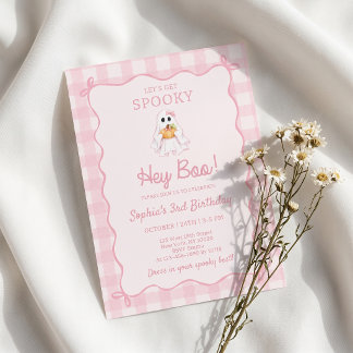 Invitation d'anniversaire Spooky Hey Boo