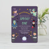 Invitation d'anniversaire Spooky one (Debout devant)