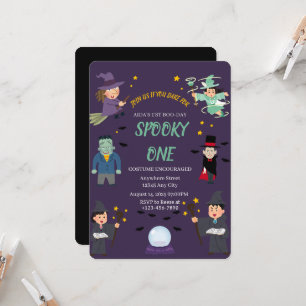 Invitation d'anniversaire Spooky one