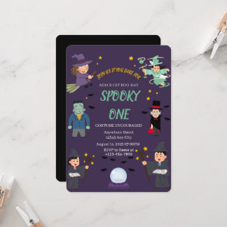 Invitation d'anniversaire Spooky one