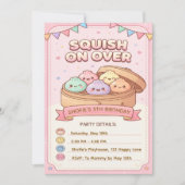 Invitation d'anniversaire Squish On Over (Devant)