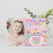 Invitation d'anniversaire Squishies Dumpling Paill (Debout devant)