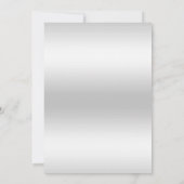 Invitation d'anniversaire stylé "Sixty" en argent (Dos)