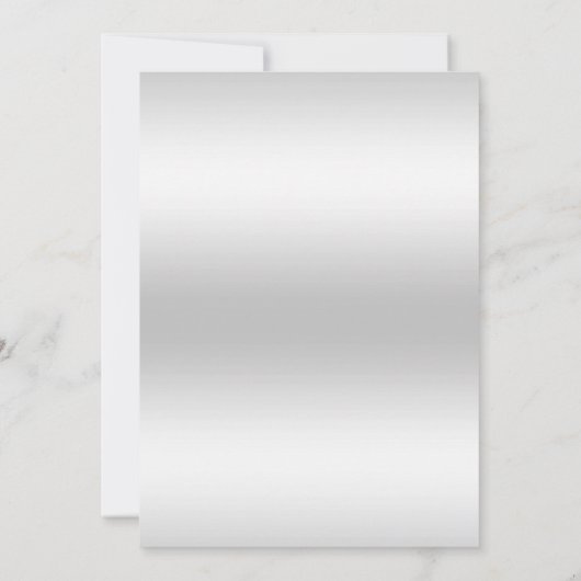 Invitation d'anniversaire stylé "Sixty" en argent (Dos)