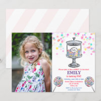 Invitation d'anniversaire sucrée pour tout âge - P