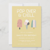 Invitation d'anniversaire Summer Pop Over & Chill  (Devant)