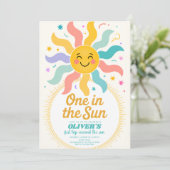 Invitation d'anniversaire Sunshine Baby (Debout devant)