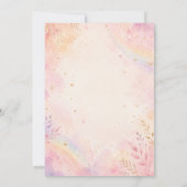 Invitation d'anniversaire Sunshine | Boho pastel r (Dos)