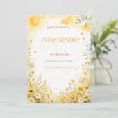 Invitation d'anniversaire Sunshine | Rayon de Sole (Debout devant)