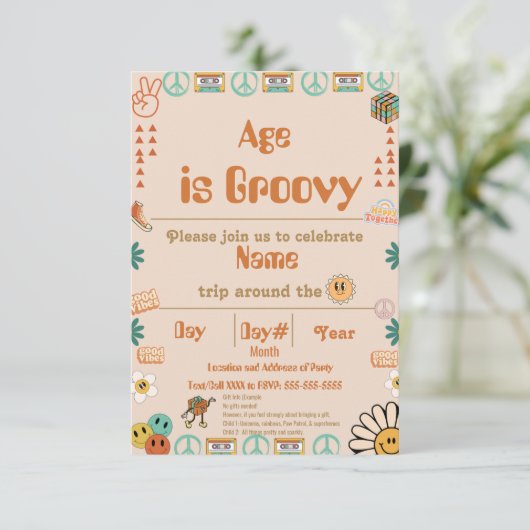 Invitation d'anniversaire super (Debout devant)