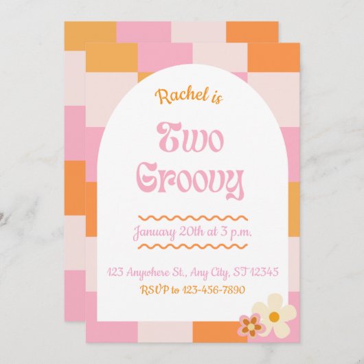 Invitation d'anniversaire Super (Devant / Derrière)