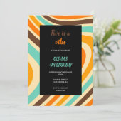 INVITATION D'ANNIVERSAIRE SUPER MULTICOULEUR (Debout devant)