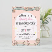 Invitation d'anniversaire Super pour une fille (Debout devant)
