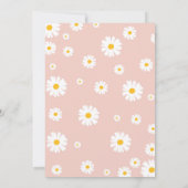 Invitation d'anniversaire super Retro Daisy Floral (Dos)