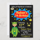 Invitation d'anniversaire Superhero (Devant)