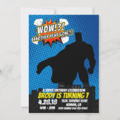 Invitation d'anniversaire Superhero (Devant)