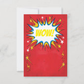 Invitation d'anniversaire Superhero (Dos)