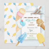Invitation d'anniversaire sur le thème de la 1ère (Devant / Derrière)
