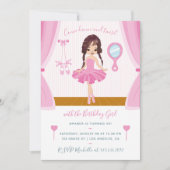 Invitation d'anniversaire sur le thème de la balle (Devant)