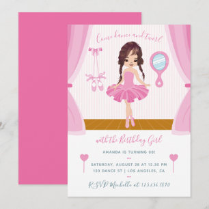 Invitation d'anniversaire sur le thème de la balle