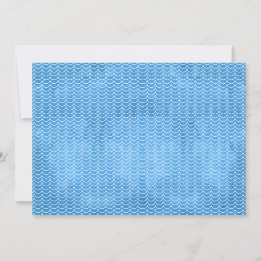 Invitation d'anniversaire sur le thème de la pêche (Dos)