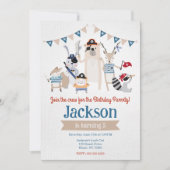Invitation d'anniversaire sur le thème des animaux (Devant)