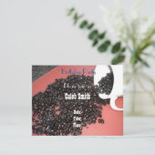 Invitation d'anniversaire sur le thème du café (Debout devant)