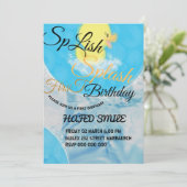 Invitation d'anniversaire sur le thème du canard e (Debout devant)