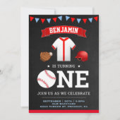 Invitation d'anniversaire sur le thème sportif de (Devant)