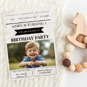 Invitation d'anniversaire sur mesure de style jour
