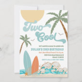 Invitation d'anniversaire Surf sur la plage (Devant)